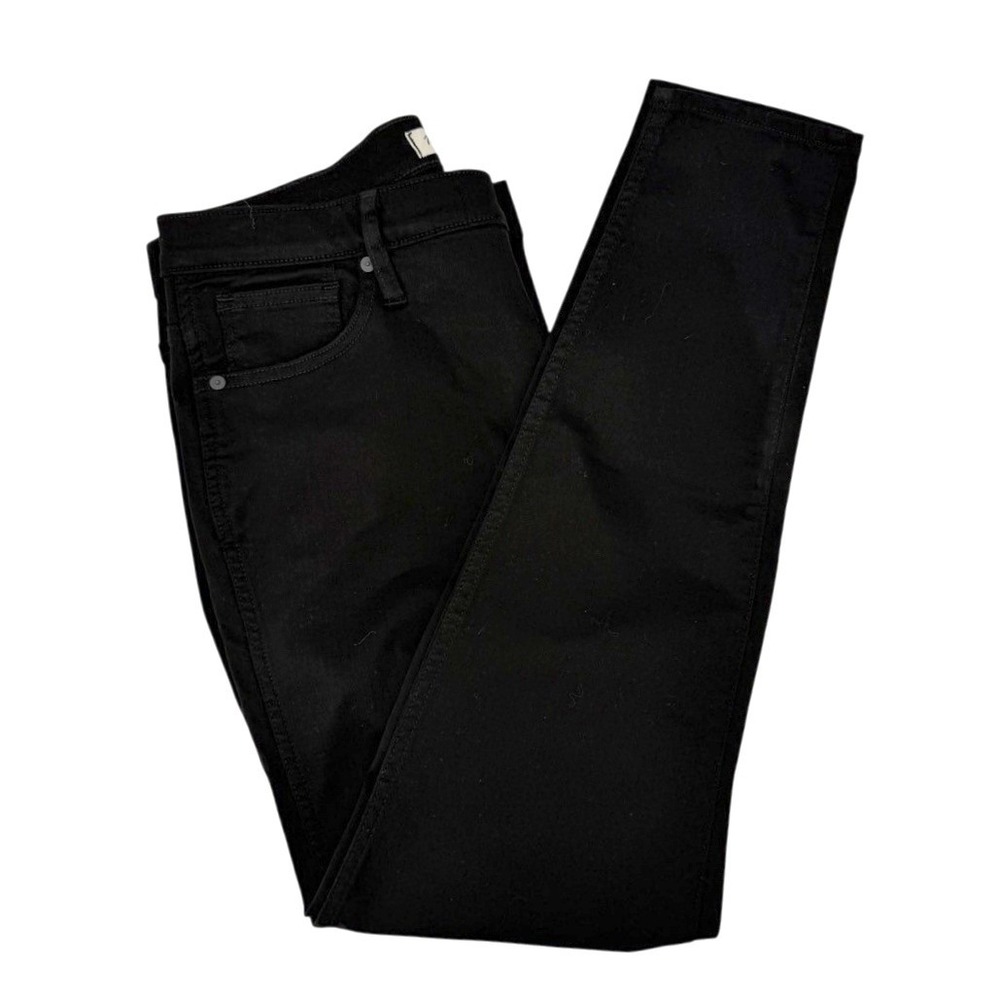 Madewell Womens 32 Jeans 10" High Rise Skinny Black Magic Pockets NEW FLAWED